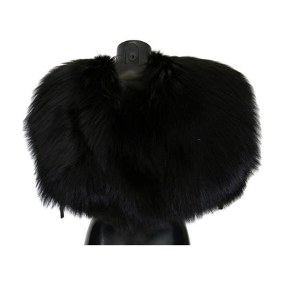 Dolce & Gabbana Black Silver Fox Fur Scarf1728,5% Silk,67345645728,Accessories,Black,Dolce & Gabbana,M,Material: 95% Silver Fox Fur,New with tags,Scarves - Accessories,Scarves - Scarves - Accessories,Scarves - Women - Accessories,Women,Women - Accessories