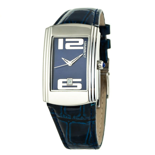 Chronotech Blue Leather Dress Watch 1728,67434610848,Accessories,Blue,Chronotech,Dress Watches - Watches - Accessories,New with tags,Unisex,Watches - Accessories