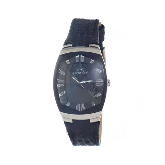 Chronotech Black Leather Dress Watch 1728,67434610848,Accessories,Black,Chronotech,Dress Watches - Watches - Accessories,New with tags,Watches - Accessories,Women