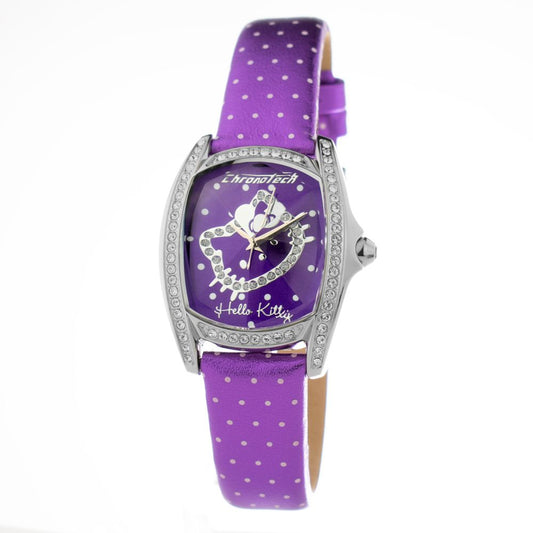 Chronotech Purple Leather Dress Watch 1728,67434610848,Accessories,Chronotech,Dress Watches - Watches - Accessories,New with tags,Purple,Watches - Accessories,Women