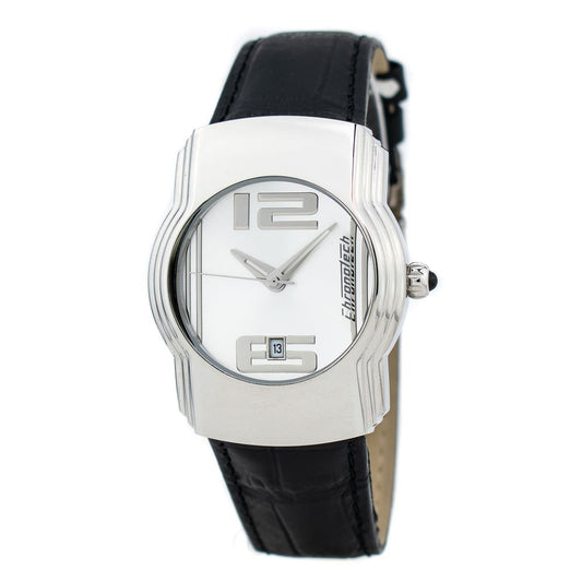 Chronotech Black Leather Dress Watch 1728,67434610848,Accessories,Black,Chronotech,Dress Watches - Watches - Accessories,Men,New with tags,Watches - Accessories