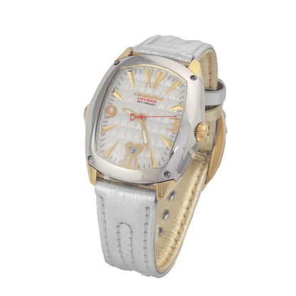 Chronotech Silver Leather Dress Watch 1728,67434610848,Accessories,Chronotech,Dress Watches - Watches - Accessories,New with tags,Silver,Unisex,Watches - Accessories