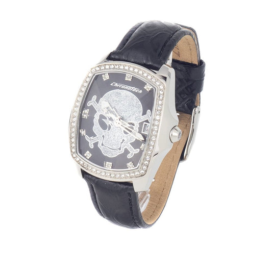 Chronotech Black Leather Dress Watch 1728,67434610848,Accessories,Black,Chronotech,Dress Watches - Watches - Accessories,New with tags,Watches - Accessories,Women