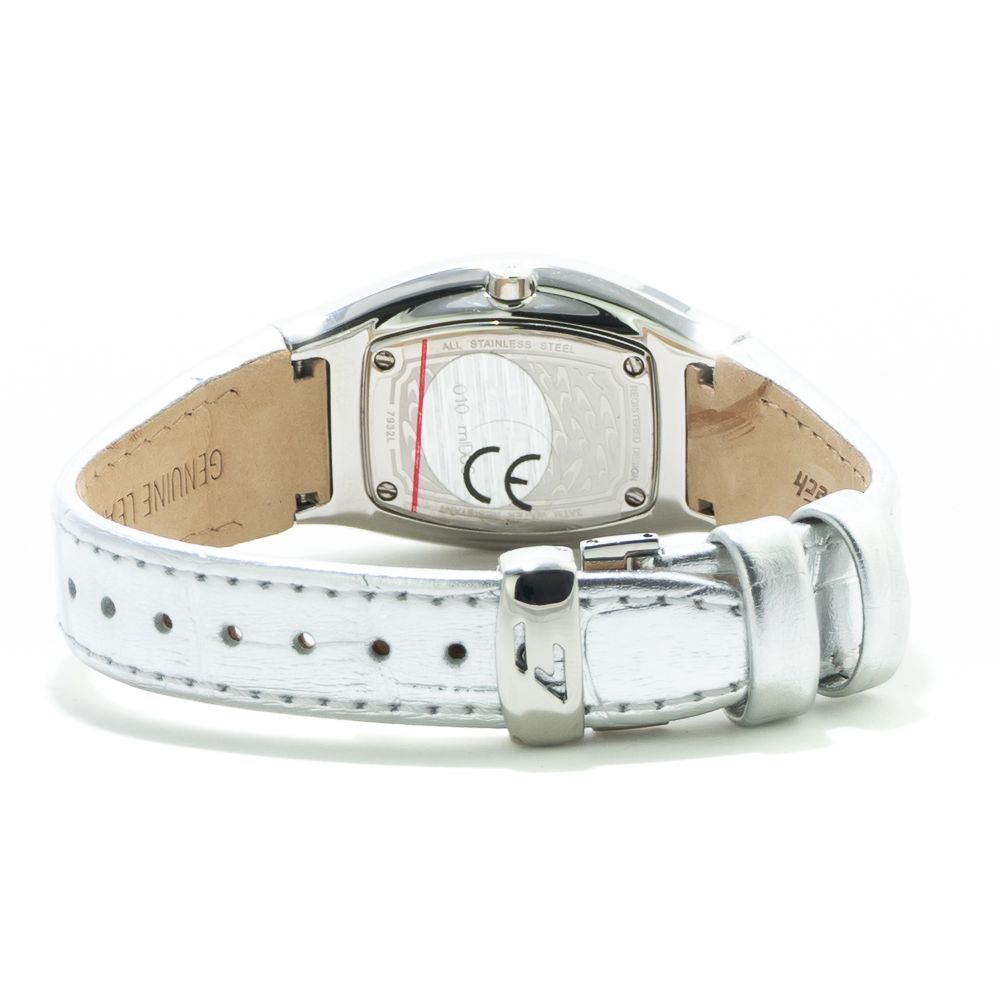 Chronotech Silver Leather Dress Watch 1728,67434610848,Accessories,Chronotech,Dress Watches - Watches - Accessories,New with tags,Silver,Watches - Accessories,Women