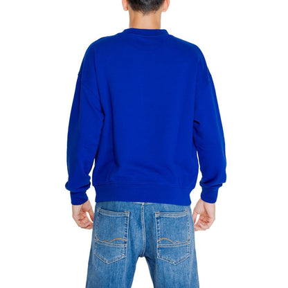 Replay Blue Cotton Sweatshirt 1728,71956299936,Blue,Clothing,IT44 | S,Men,Men - Clothing,New with tags,Replay,Sportswear - Clothing,Sweatshirt - Sportswear - Clothing