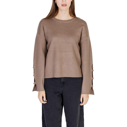 Vila Clothes Gray Viscose Sportswear VI-15571500147-IT42|M