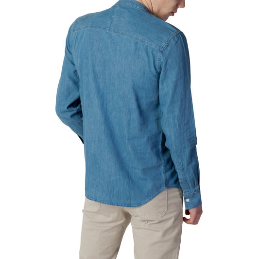 Peuterey Blue Cotton Shirt PE-11043000176-IT54 | XXL