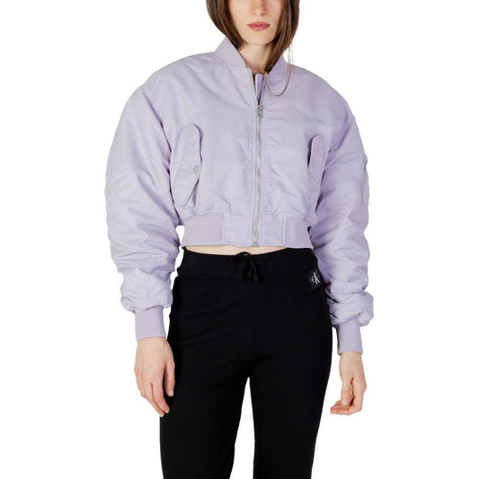 Calvin Klein Jeans Purple Polyamide Jackets & Coat