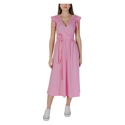 B.Young Multicolor Cotton Long Dress 1728,71956299936,B.Young,Clothing,Dresses - Clothing,Dresses - Women - Clothing,IT38|XS,IT40|S,IT42|M,Long - Dresses - Clothing,Multicolor,New with tags,Women,Women - Clothing