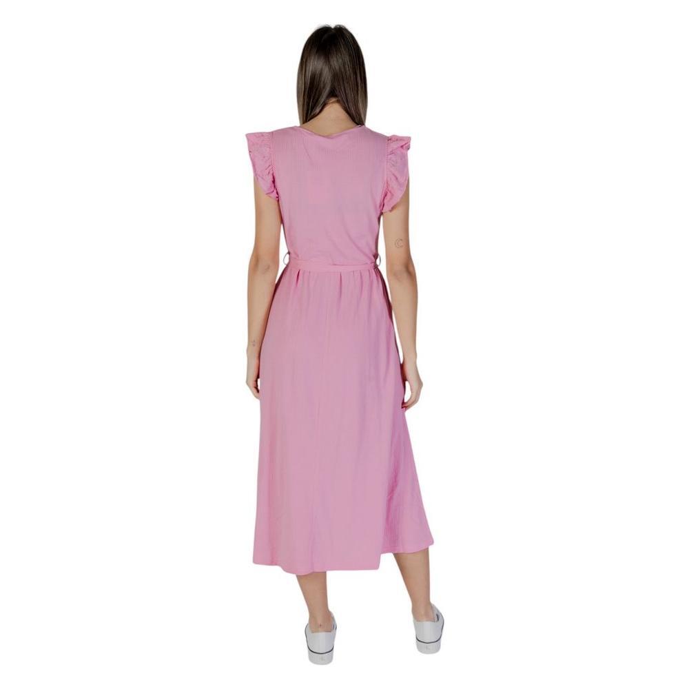 B.Young Multicolor Cotton Long Dress 1728,71956299936,B.Young,Clothing,Dresses - Clothing,Dresses - Women - Clothing,IT38|XS,IT40|S,IT42|M,Long - Dresses - Clothing,Multicolor,New with tags,Women,Women - Clothing