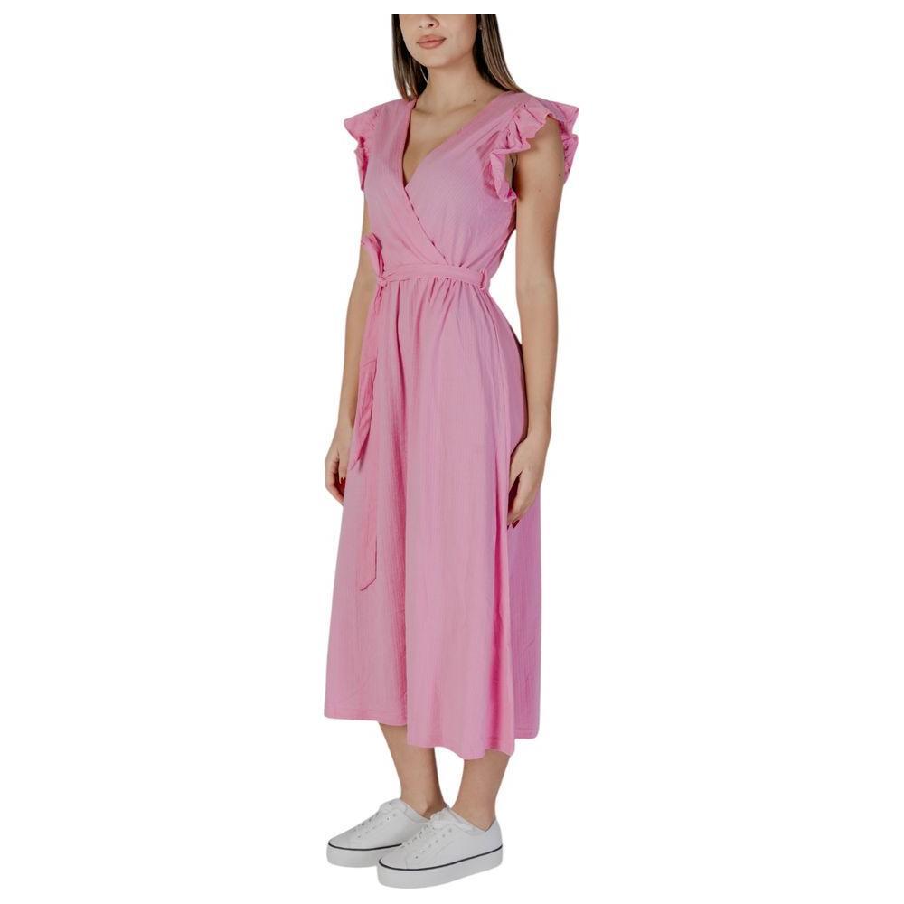B.Young Multicolor Cotton Long Dress 1728,71956299936,B.Young,Clothing,Dresses - Clothing,Dresses - Women - Clothing,IT38|XS,IT40|S,IT42|M,Long - Dresses - Clothing,Multicolor,New with tags,Women,Women - Clothing