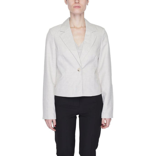 Vero Moda Gray Polyester Blazer VE-13394200137-IT36|XXS