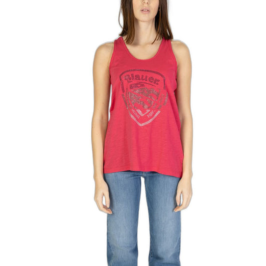 Blauer Pink Cotton Tank Tops 1728,71956299936,Blauer,Clothing,New with tags,Pink,T-Shirts - Clothing,Tank Tops - T-Shirts - Clothing,Women,XL