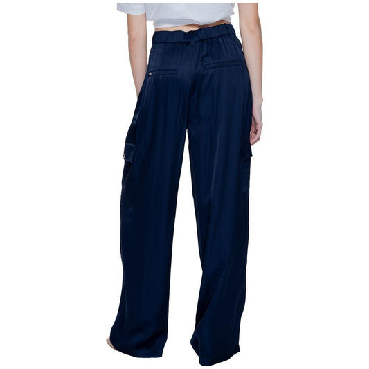Street One Blue Viscose Pant ST-14205200010-W42 | L32