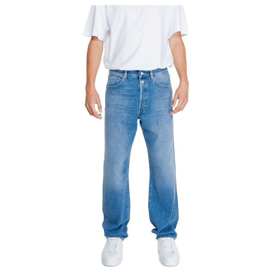Replay Blue Cotton Relaxed Fit Jeans 1728,71956299936,Blue,Clothing,Jeans & Pants - Men - Clothing,Jeans Denim - Clothing,Men,Men - Clothing,New with tags,Relaxed Fit Jeans - Jeans Denim - Clothing,Replay,W33 | L32,W34 | L32,W38 | L32