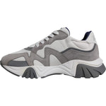 Versace Grey Leather Neoprene Chunky Low Top Squalo Sneakers Shoes MV6390-43