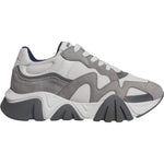 Versace Grey Leather Neoprene Chunky Low Top Squalo Sneakers Shoes MV6390-43