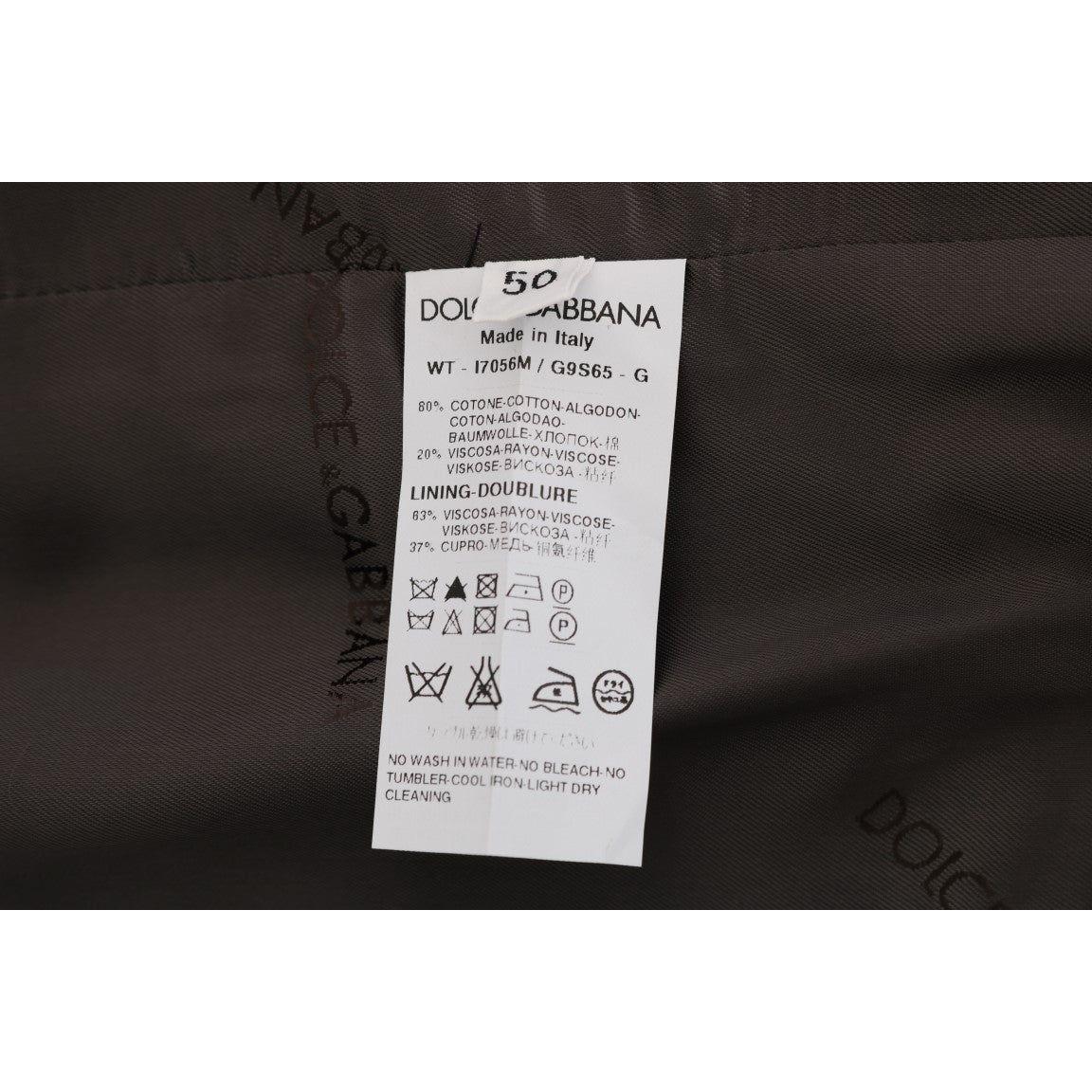 Dolce & Gabbana Gray STAFF Cotton Striped Vest1728,20% Viscose,67345645728,Clothing,Dolce & Gabbana,Gray,IT50 | L,Material: 80% Cotton,Men,Men - Clothing,New with tags,Suits & Blazers - Clothing,Vests - Men - Clothing,Waistcoats - Suits & Blazers - Clothi