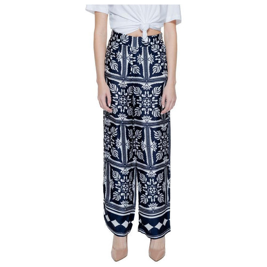 Street One Blue Viscose Pant ST-14425000010-W34 | L30