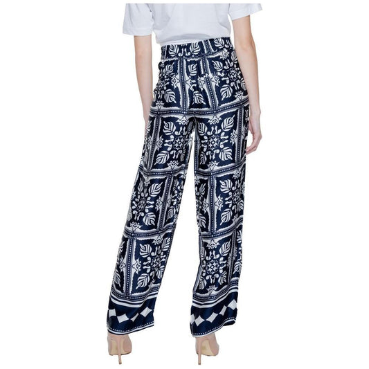 Street One Blue Viscose Pant ST-14425000010-W34 | L30