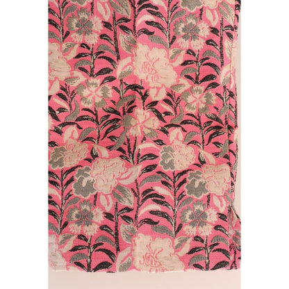 Dolce & Gabbana Pink Floral Brocade Capri Pants