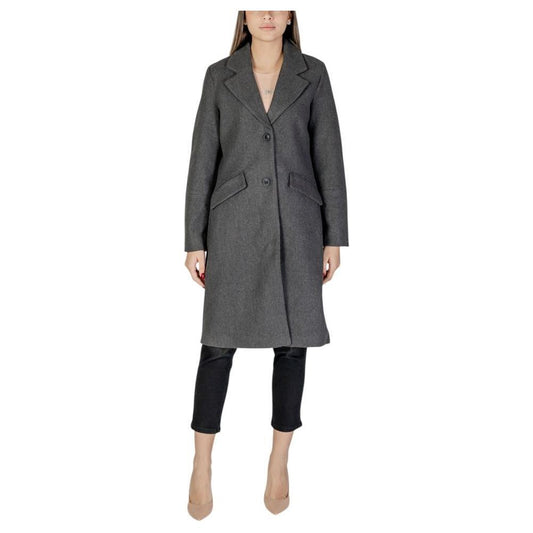 Vero Moda Gray Polyester Coat VE-15966900136-IT42|M