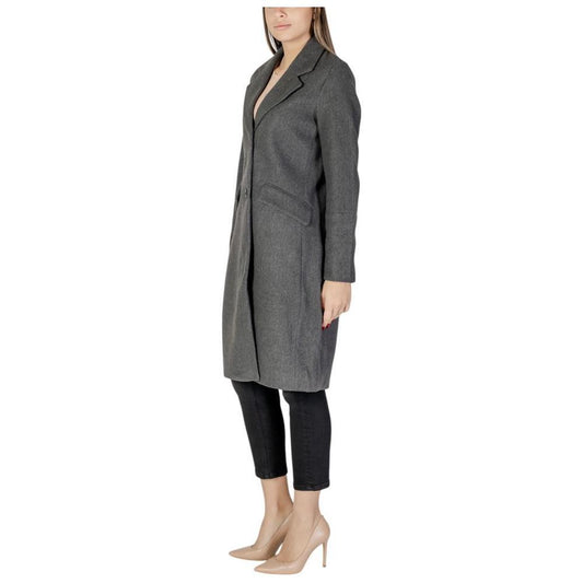Vero Moda Gray Polyester Coat VE-15966900136-IT42|M