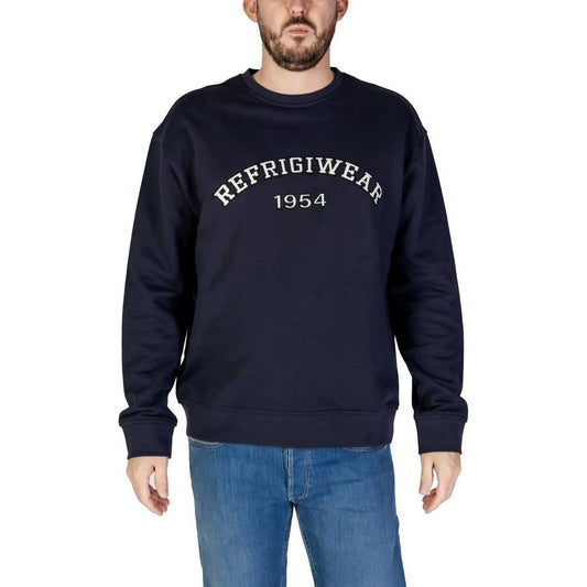 Refrigiwear Blue Cotton Sweatshirt RE-15821200010-IT52 | XL
