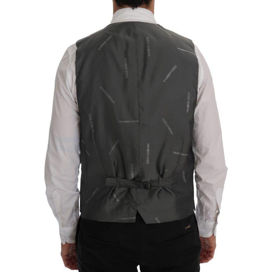 Dolce & Gabbana Gray STAFF Cotton Rayon Vest1728,20% Rayon,67345645728,Clothing,Dolce & Gabbana,Gray,IT52 | XL,Material: 80% Cotton,Men,Men - Clothing,New with tags,Suits & Blazers - Clothing,Vests - Men - Clothing,Waistcoats - Suits & Blazers - Clothing