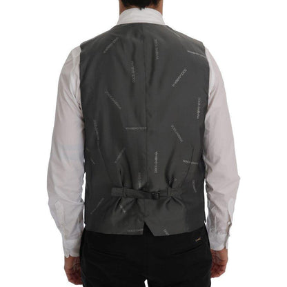 Dolce & Gabbana Gray STAFF Cotton Rayon Vest1728,20% Rayon,67345645728,Clothing,Dolce & Gabbana,Gray,IT52 | XL,Material: 80% Cotton,Men,Men - Clothing,New with tags,Suits & Blazers - Clothing,Vests - Men - Clothing,Waistcoats - Suits & Blazers - Clothing