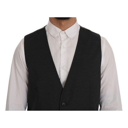 Dolce & Gabbana Gray STAFF Cotton Rayon Vest1728,20% Rayon,67345645728,Clothing,Dolce & Gabbana,Gray,IT52 | XL,Material: 80% Cotton,Men,Men - Clothing,New with tags,Suits & Blazers - Clothing,Vests - Men - Clothing,Waistcoats - Suits & Blazers - Clothing