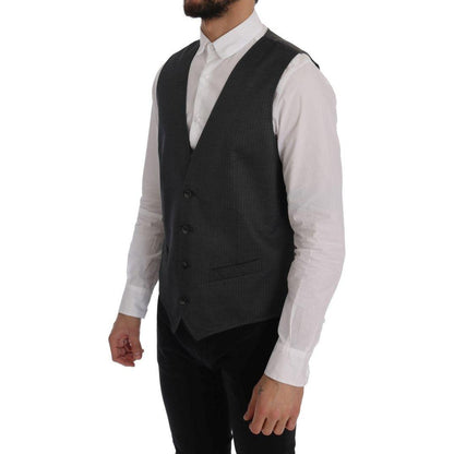 Dolce & Gabbana Gray STAFF Cotton Rayon Vest1728,20% Rayon,67345645728,Clothing,Dolce & Gabbana,Gray,IT50 | L,Material: 80% Cotton,Men,Men - Clothing,New with tags,Suits & Blazers - Clothing,Vests - Men - Clothing,Waistcoats - Suits & Blazers - Clothing