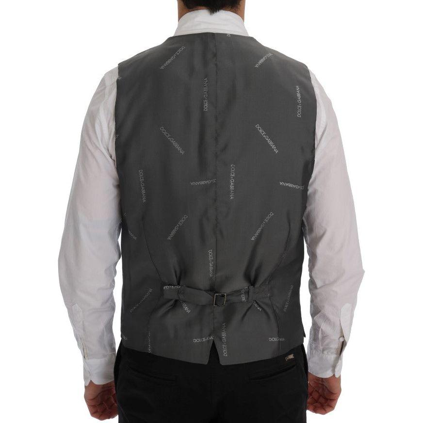 Dolce & Gabbana Gray STAFF Cotton Rayon Vest1728,20% Rayon,67345645728,Clothing,Dolce & Gabbana,Gray,IT50 | L,Material: 80% Cotton,Men,Men - Clothing,New with tags,Suits & Blazers - Clothing,Vests - Men - Clothing,Waistcoats - Suits & Blazers - Clothing