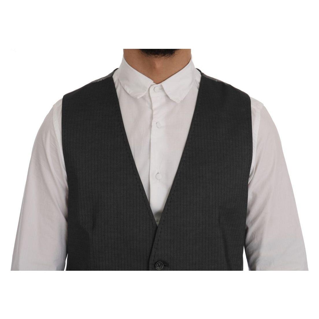 Dolce & Gabbana Gray STAFF Cotton Rayon Vest1728,20% Rayon,67345645728,Clothing,Dolce & Gabbana,Gray,IT50 | L,Material: 80% Cotton,Men,Men - Clothing,New with tags,Suits & Blazers - Clothing,Vests - Men - Clothing,Waistcoats - Suits & Blazers - Clothing