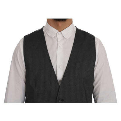 Dolce & Gabbana Gray STAFF Cotton Rayon Vest1728,20% Rayon,67345645728,Clothing,Dolce & Gabbana,Gray,IT50 | L,Material: 80% Cotton,Men,Men - Clothing,New with tags,Suits & Blazers - Clothing,Vests - Men - Clothing,Waistcoats - Suits & Blazers - Clothing