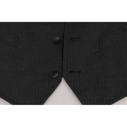 Dolce & Gabbana Gray STAFF Cotton Rayon Vest1728,20% Rayon,67345645728,Clothing,Dolce & Gabbana,Gray,IT50 | L,Material: 80% Cotton,Men,Men - Clothing,New with tags,Suits & Blazers - Clothing,Vests - Men - Clothing,Waistcoats - Suits & Blazers - Clothing