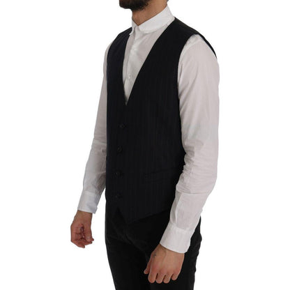 Dolce & Gabbana Blue Wool Stretch Vest1728,3% Elastane,67345645728,Blue,Clothing,Dolce & Gabbana,IT50 | L,Material: 97% Wool,Men,Men - Clothing,New with tags,Suits & Blazers - Clothing,Vests - Men - Clothing,Waistcoats - Suits & Blazers - Clothing