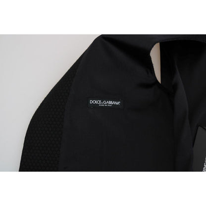 Dolce & Gabbana Black Polka Dot Pattern Vest1728,19% Silk,30% Polyester,67345645728,Black,Clothing,Dolce & Gabbana,IT48 | M,Material: 51% Wool,Men,Men - Clothing,New with tags,Suits & Blazers - Clothing,Vests - Men - Clothing,Waistcoats - Suits & Blazers