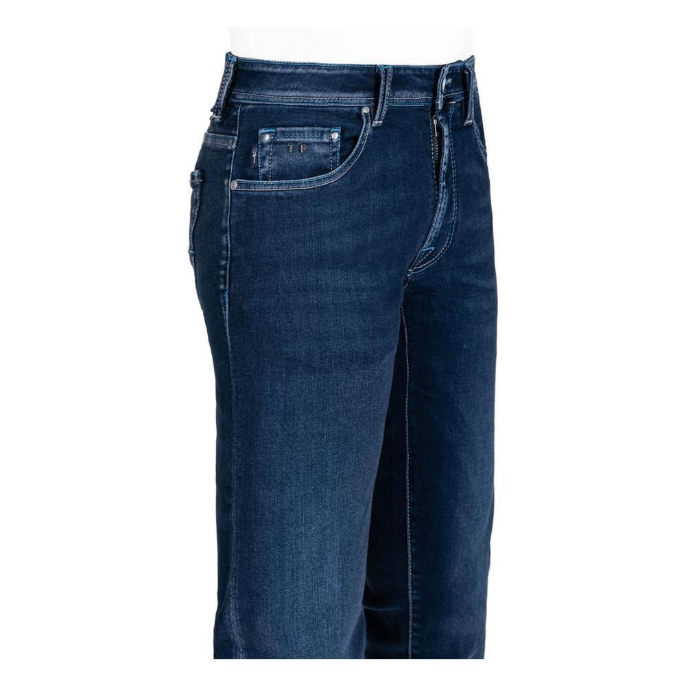 Tramarossa Blue Cotton Men Jeans TR-14408-W30