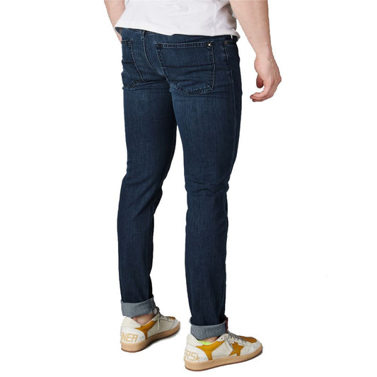 Tramarossa Blue Cotton Jeans & Pant TR-14416-W30