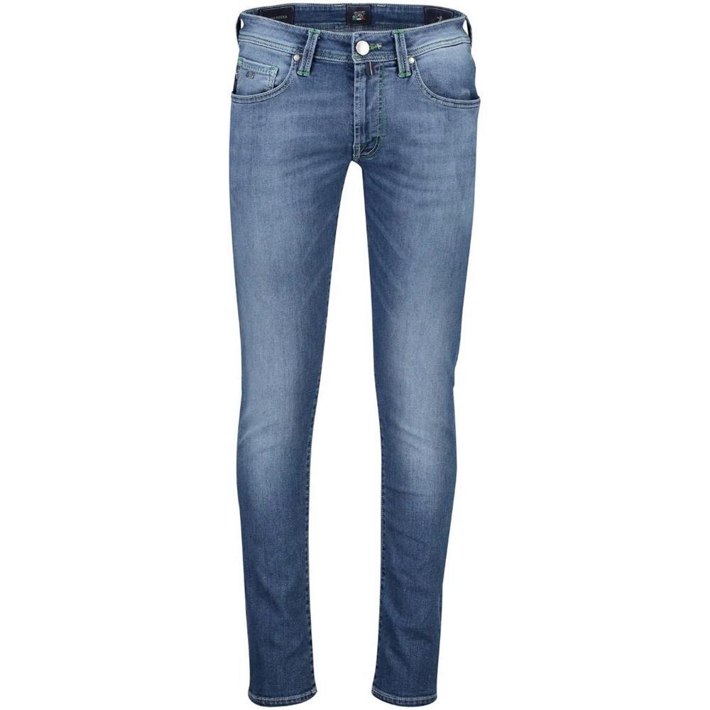 Tramarossa Blue Cotton Jeans & Pant TR-14420-W33