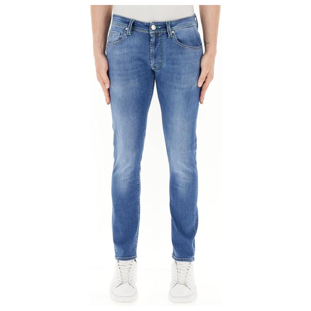 Tramarossa Blue Cotton Jeans & Pant TR-14420-W33