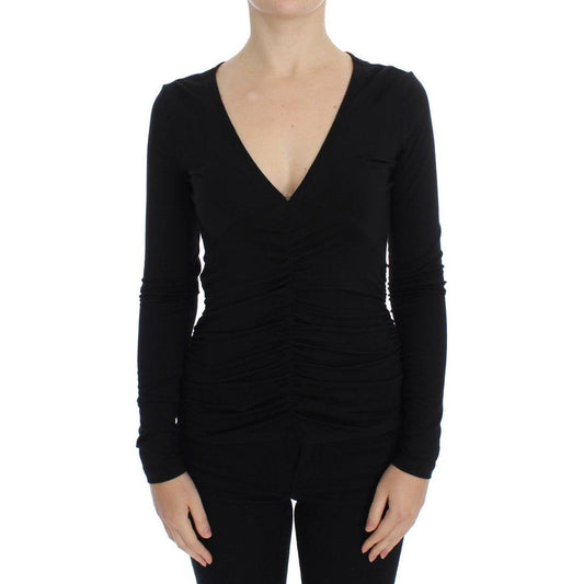 Versace Jeans Black Stretch Longsleeve Sweater