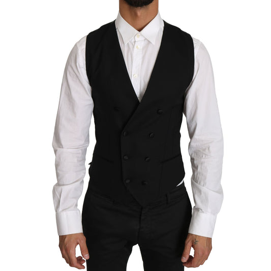 Dolce & Gabbana Gray Wool Double Breasted Waistcoat Vest1728,67345645728,Clothing,Dolce & Gabbana,Gray,IT46 | S,Material: 100% Virgin wool,Men,Men - Clothing,New with tags,Suits & Blazers - Clothing,Vests - Men - Clothing,Waistcoats - Suits & Blazers - Cl