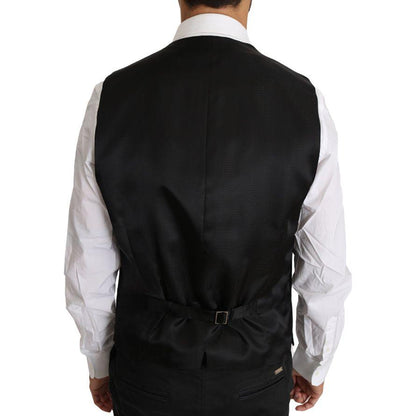 Dolce & Gabbana Gray Wool Silk Waistcoat Vest12% Silk,1728,67345645728,Clothing,Dolce & Gabbana,Gray,IT52 | XL,Material: 88% Wool,Men,Men - Clothing,New with tags,Suits & Blazers - Clothing,Vests - Men - Clothing,Waistcoats - Suits & Blazers - Clothing