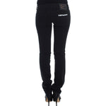 Cavalli Black Cotton Stretch Slim Skinny Fit Jeans SIG18164-3