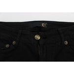 Cavalli Black Cotton Stretch Slim Skinny Fit Jeans SIG18164-3