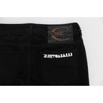 Cavalli Black Cotton Stretch Slim Skinny Fit Jeans SIG18164-3