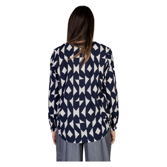 Street One Blue Viscose Blouse ST-15418700010-34 | XXS