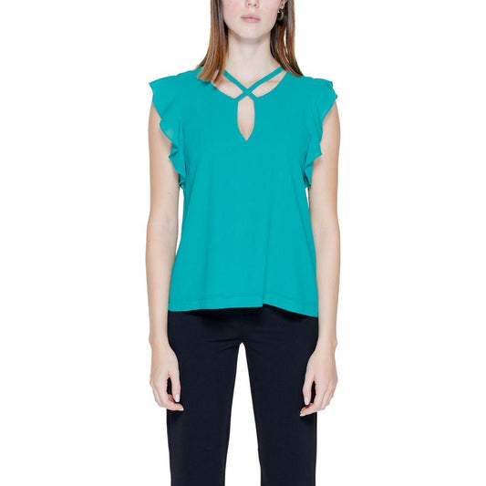 Rinascimento Green Polyester Blouse RI-14208200148-IT38|XS